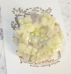 KiNNOi 紫陽花の星 ブローチ キンノワ　ハンドメイド シック 梅雨 星 秋 - 3