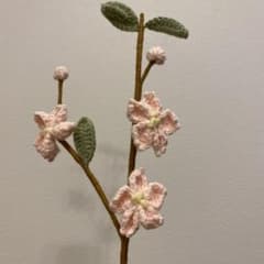 ハンドメイド かぎ針編み フラワーブーケ ピンクのサムネイル