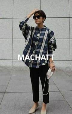 美品】MACHATT スタンドカラーオーバーシャツ - メルカリ