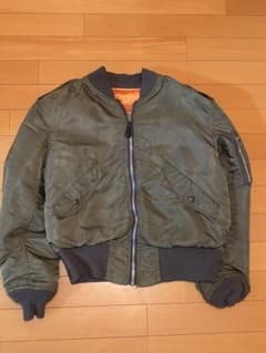 90sUSA製 ALPHA L-2BフライトジャケットM セージグリーン3本タグのサムネイル
