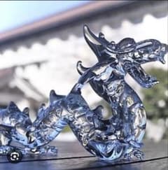 龍 ガラス置物 2体セット　国立博物館　明珍宗察作　自在置物龍　江戸時代のサムネイル