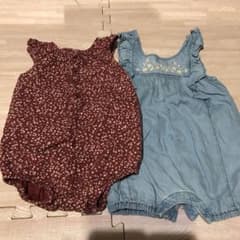 ベビーギャップ BABYGAP ロンパース ２枚セットのサムネイル