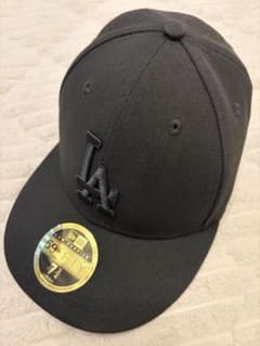 New Era 59FIFTY ブラック キャップ 7 3/4 ドジャースのサムネイル