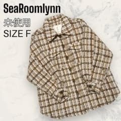 SeaRoomlynn ウール ツイード チェック シャツ風 コート レディース