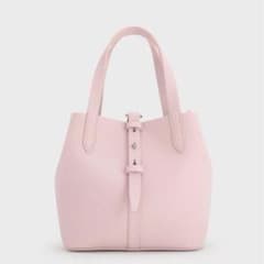 Beryl ベリル リサイクルレザーバケツバッグ - コットンキャンディー