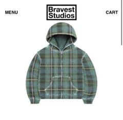 Bravest Studios チェック サーマル パーカー - メルカリ