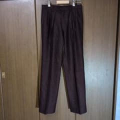 希少!!マサキマツシマ　ツータックウールパンツ　ワインレッドのサムネイル