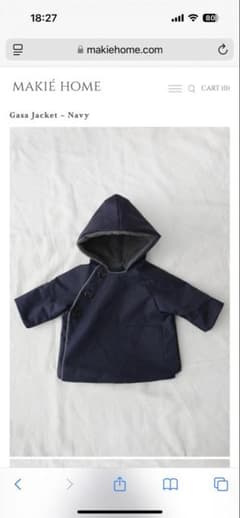 Makie Gasa Jacket 4Yネイビー（2/2）のサムネイル