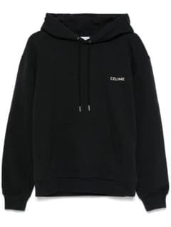 CELINE ロゴ コットンフリース ルーズフーディー パーカーのサムネイル