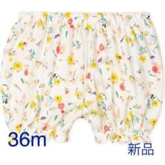 36m  新品　プチバトー　フラワープリントブルマ_YEのサムネイル