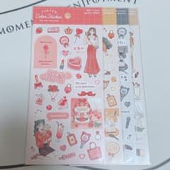 【即購入可❗️】キャンドゥ　ファンファンカラー　シール　まとめ売りのサムネイル