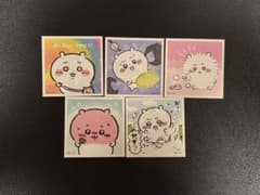 【匿名配送】ちいかわ シール　5枚セット あつめてシールガムのサムネイル