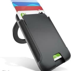 超強磁力magsafe カードケース スマホスタンド カード入れ ブラック