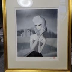 e*i様 東郷青児リトグラフ （石版画） 『スカーフ』第１７番 e*i様 東郷青児リトグラフ （石版画） 『スカーフ』第17番 - メルカリ