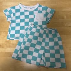 セットアップ上下セット チェック柄 80cmのサムネイル