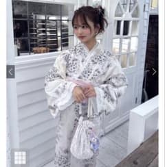GACKT浴衣 ホワイト グレー 新品 GRL グレイル あじさい 帯 紫陽花浴衣セット ⭐️24h発送 - メルカリ