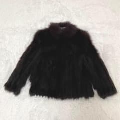 美品】サガフォックス フォックス リアルファー コート ブラウン 毛皮