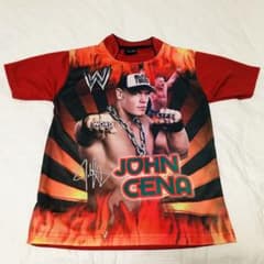 新品　Sサイズ　ジョンシナ　BOXY Tシャツ　WWE プロレス　未着用 ♦︎新品未使用品♦︎WWEジョンシナ♦︎プロレスTシャツ♦︎赤Sサイズ