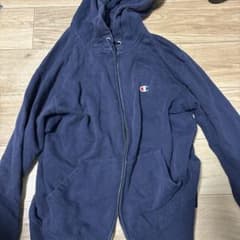 Champion ジップアップパーカー ネイビー Mサイズのサムネイル