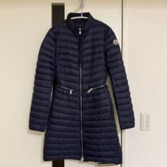 MONCLER ネイビー 薄手 ロングダウンジャケットのサムネイル