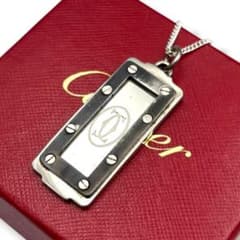 Cartie カルティエ ネックレス サントスドゥ スクエア シルバー