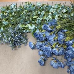 会場装花セット ブーケ×41 かすみ草×19 青い花×20 - メルカリ