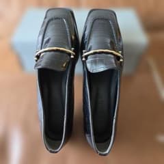 【新品】ビット付ローファー 合成皮革 LL （25.0㎝ぐらい）のサムネイル