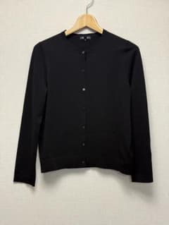 INDIVI ブラック 長袖カーディガン 38のサムネイル