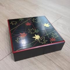 縁高 漆器 楓 蒔絵 重箱のサムネイル