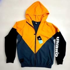 UMBRO　 アンブロ　 フード付きジャケット オレンジ×ブラックのサムネイル