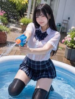【S012】AI美女 画像 L版 写真プリント 生写真 作品 ポスター 制服のサムネイル