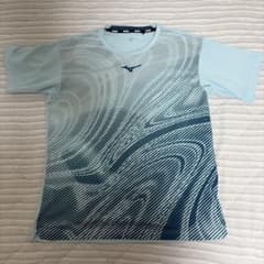 ミズノ テニスウェア Tシャツ ライトブルー Lのサムネイル