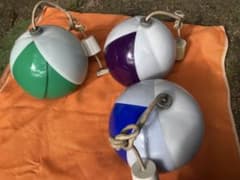 3個！昭和レトロ レトロポップチューリップ型の電気傘 ライト