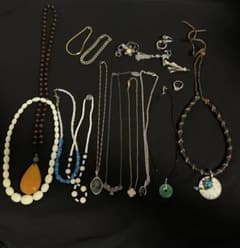 祖母の遺品アクセサリーセット925刻印指輪18k刻印サンゴのネックレス 祖母の遺品アクセサリーセット925刻印指輪18k刻印サンゴのネックレス