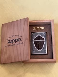 アーマーzippo 2006年製　ウッド　クロス　未使用のサムネイル