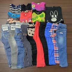 秋冬 トップス長ズボン100 セット売りのサムネイル