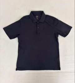 UNIQLO エアリズムコットンカノコポロシャツ 69 NAVY Lのサムネイル