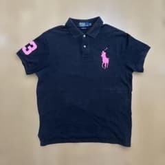 Polo by Ralph Lauren ポロシャツ ビッグポニー swag Polo Ralph Lauren ポロシャツ ブラック ビックポニーSwag - メルカリ