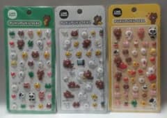 LINE FRIENDS PUKUPUKU SEAL 3枚セットのサムネイル