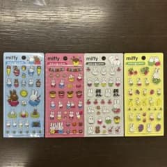 【正規品】韓国限定 ミッフィー クリスタルステッカー 4枚セットのサムネイル