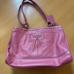 Coach pink leather bag