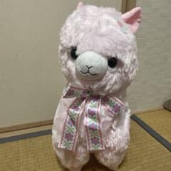 アルパカッソ ぬいぐるみ フラワーリボンのサムネイル
