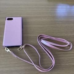 ピンク ストラップ付きケースiPhone SE2のサムネイル