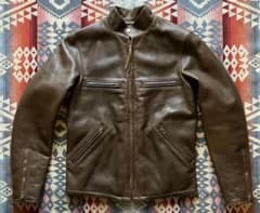 美品】RRL ダブルアールエル レザー ジャケットXS ポロ ラルフローレン