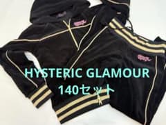 【HYSTERIC GLAMOUR MINI ☆ Hysteric Mini ☆ Velour-like Set-up】