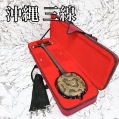 セミハードケース付】沖縄 三線 人工皮 - メルカリ
