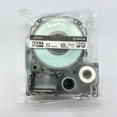 【セット売りしてます】テプラテープ  白　18mm  KING JIMのサムネイル