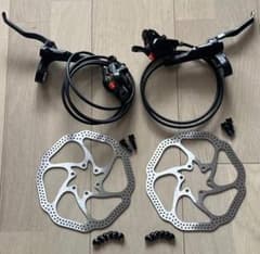 MT200シマノ油圧ディスクブレーキ+HS1 160mmローター２枚 MT200シマノ油圧ディスクブレーキ+HS1 160mmローター2枚 - メルカリ