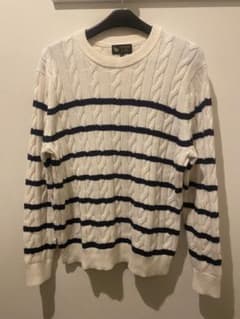 【美品】Mサイズ GLOBAL WORK ケーブル編みニット 長袖 カシミヤのサムネイル