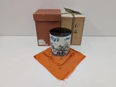 一重口色絵山水水指林淡幽 一重口色絵山水水指林淡幽 - メルカリ